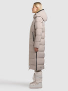 khujo-coat-larea3-damen-steppmantel-dusty-rose-wadenlang image 5