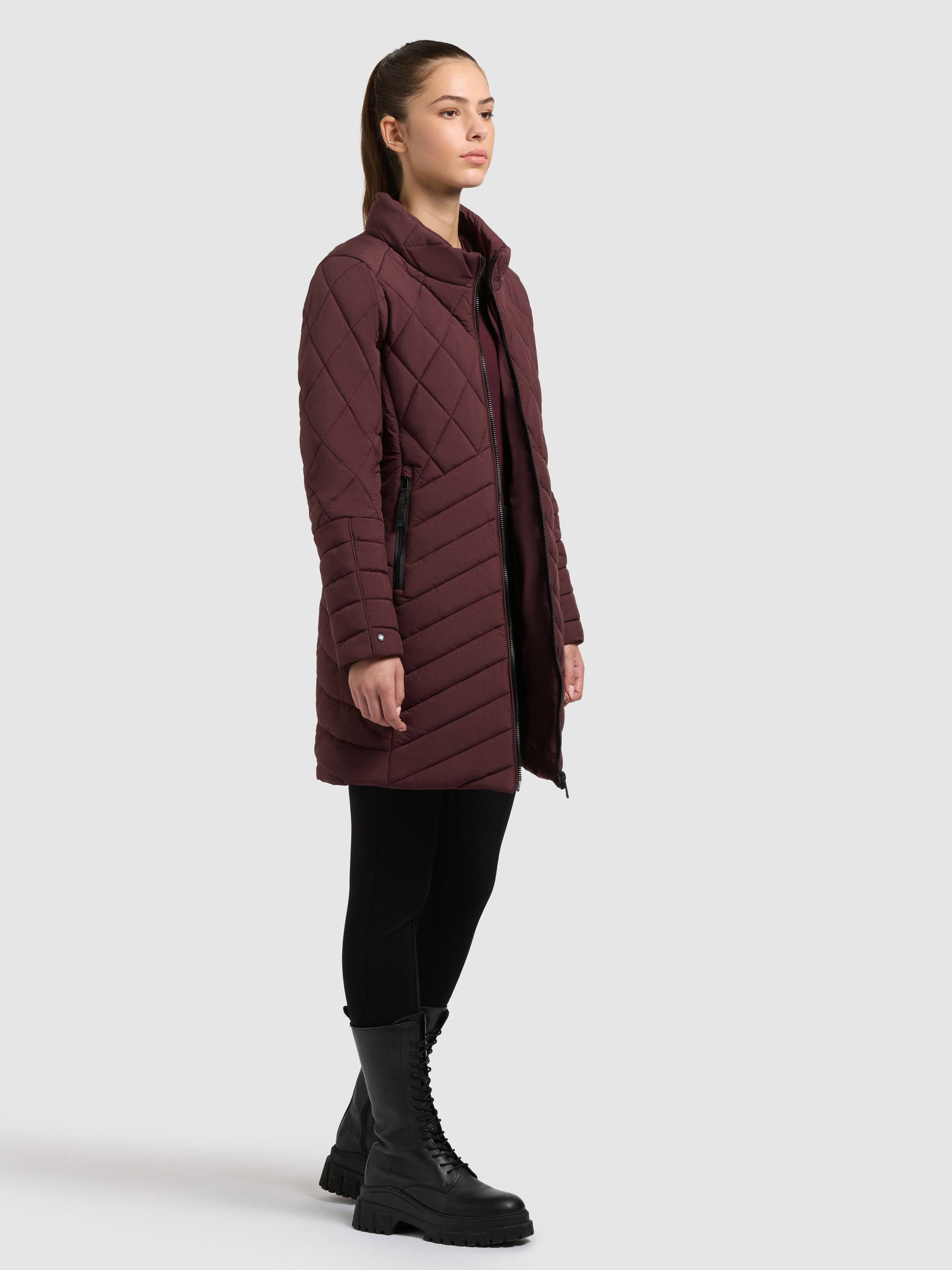 khujo-mantel-ivana-moscato-red-kurzmantel-damen-mit-herausnehmbarem-einsatz image 6