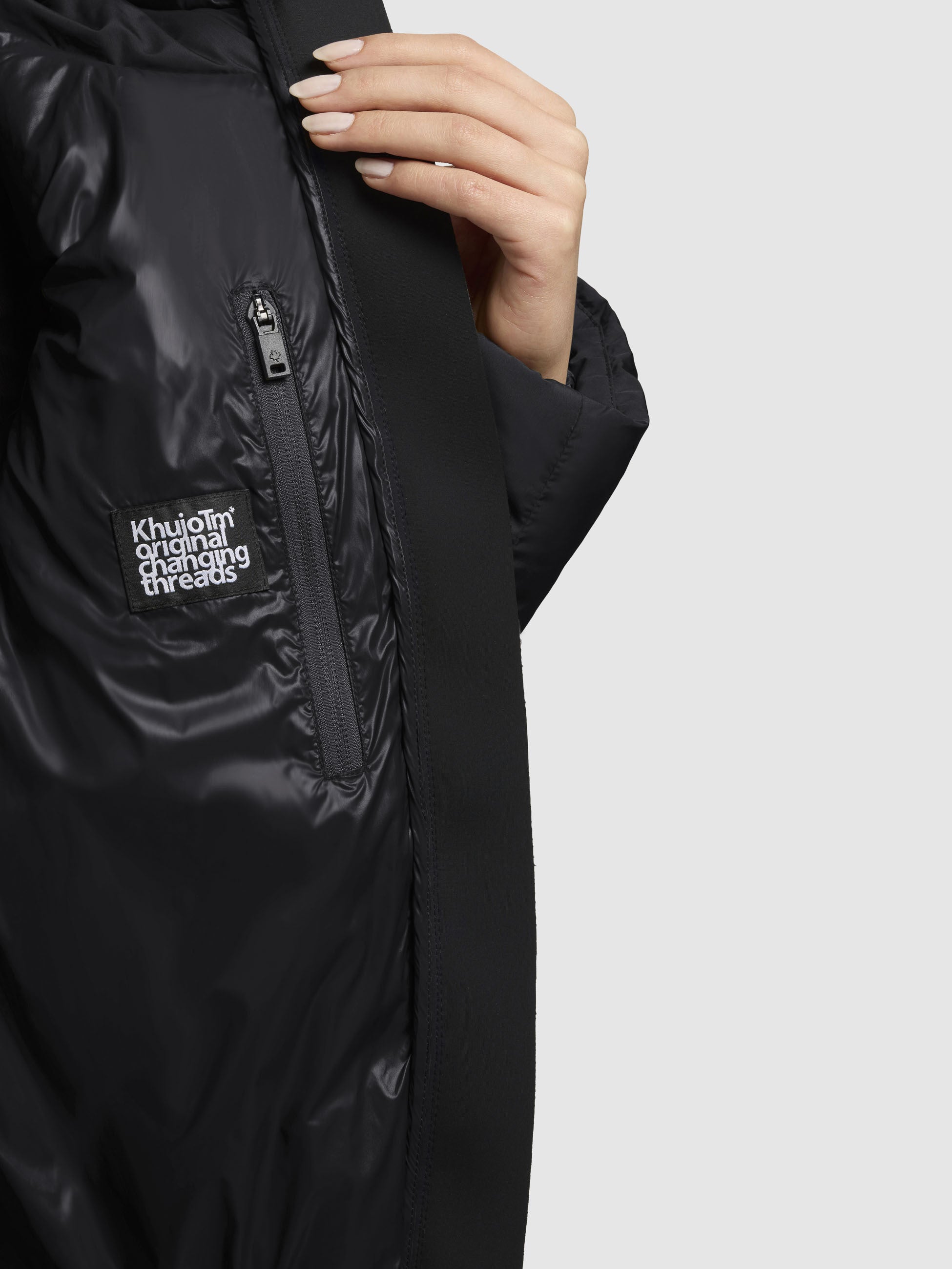 khujo-elida-damen-jacke-steppjacke-kurz-schwarz-loose-fit image 8