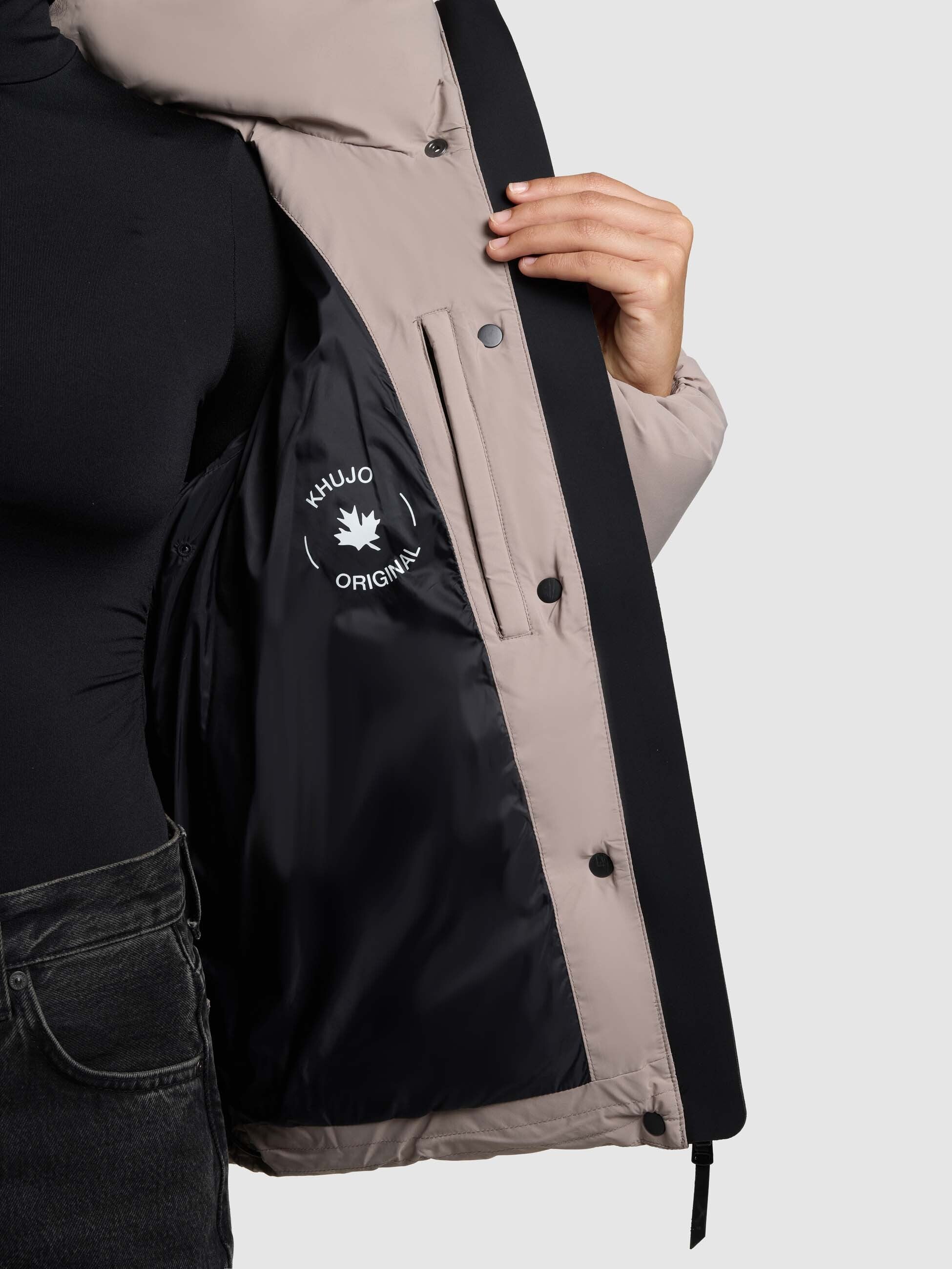khujo-jacke-rinja2-matt-greige-damen-steppjacke-h-ftlang-loose-fit image 8