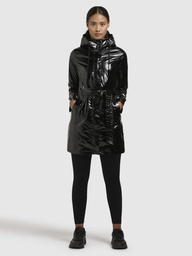 khujo-coat-dolea-black-trench-regenmantel-wasserabweisend-damen image 1