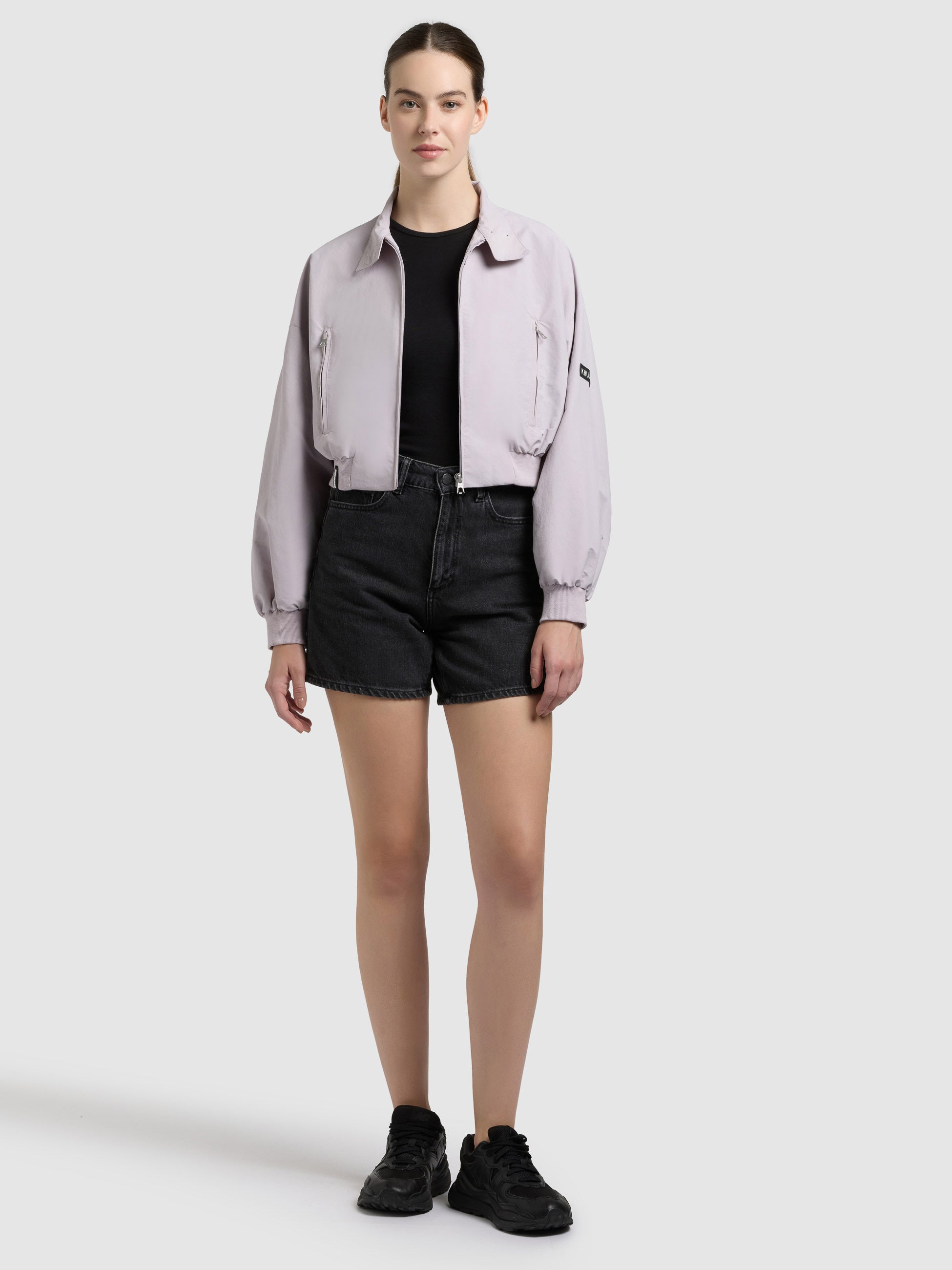 khujo-jacke-marta-with-bag-raindrops-lilac-kurzer-blouson-mit-tasche image 6