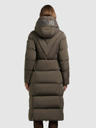 khujo-mantel-soria-dull-green-damen-steppmantel-knielang-slim image 3