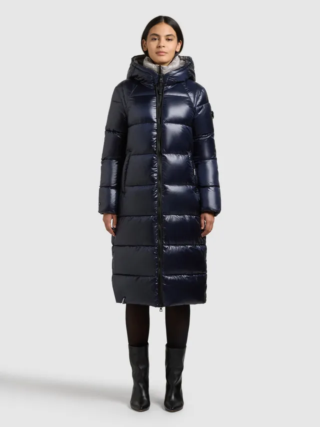 khujo-coat-nashi-midnight-blue-damen-steppmantel-knielang image 1