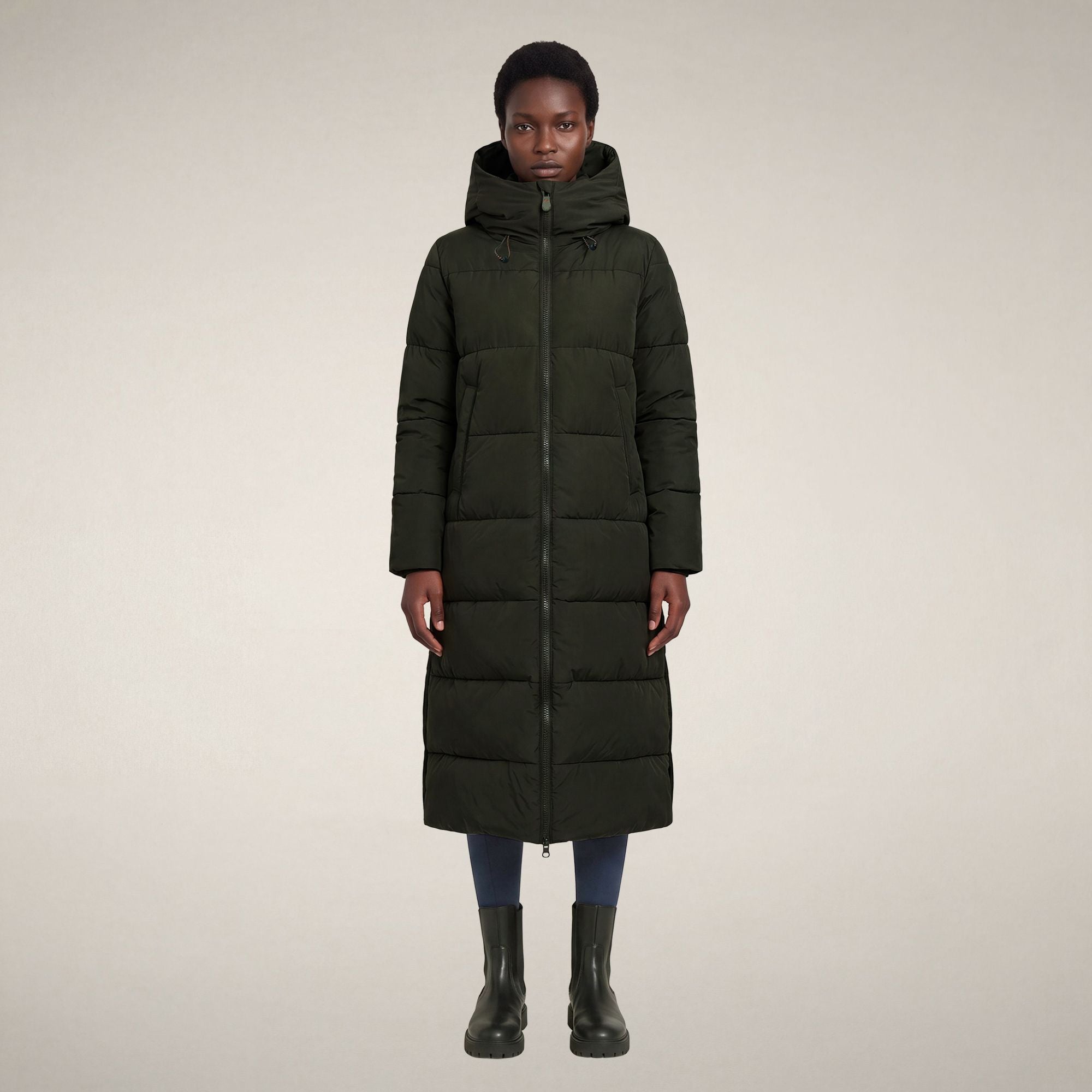 save-the-duck-zendaya-damen-parka-extra-lang-erdgr-n image 1