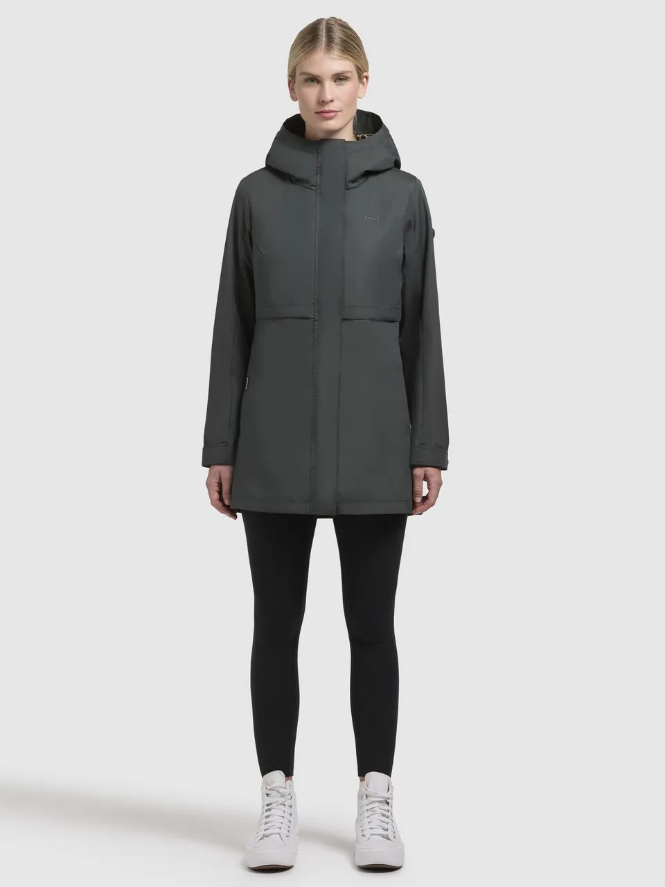 khujo-jacke-lotta-blue-gray-slim-fit-kapuzenjacke-mit-leo-futter image 1