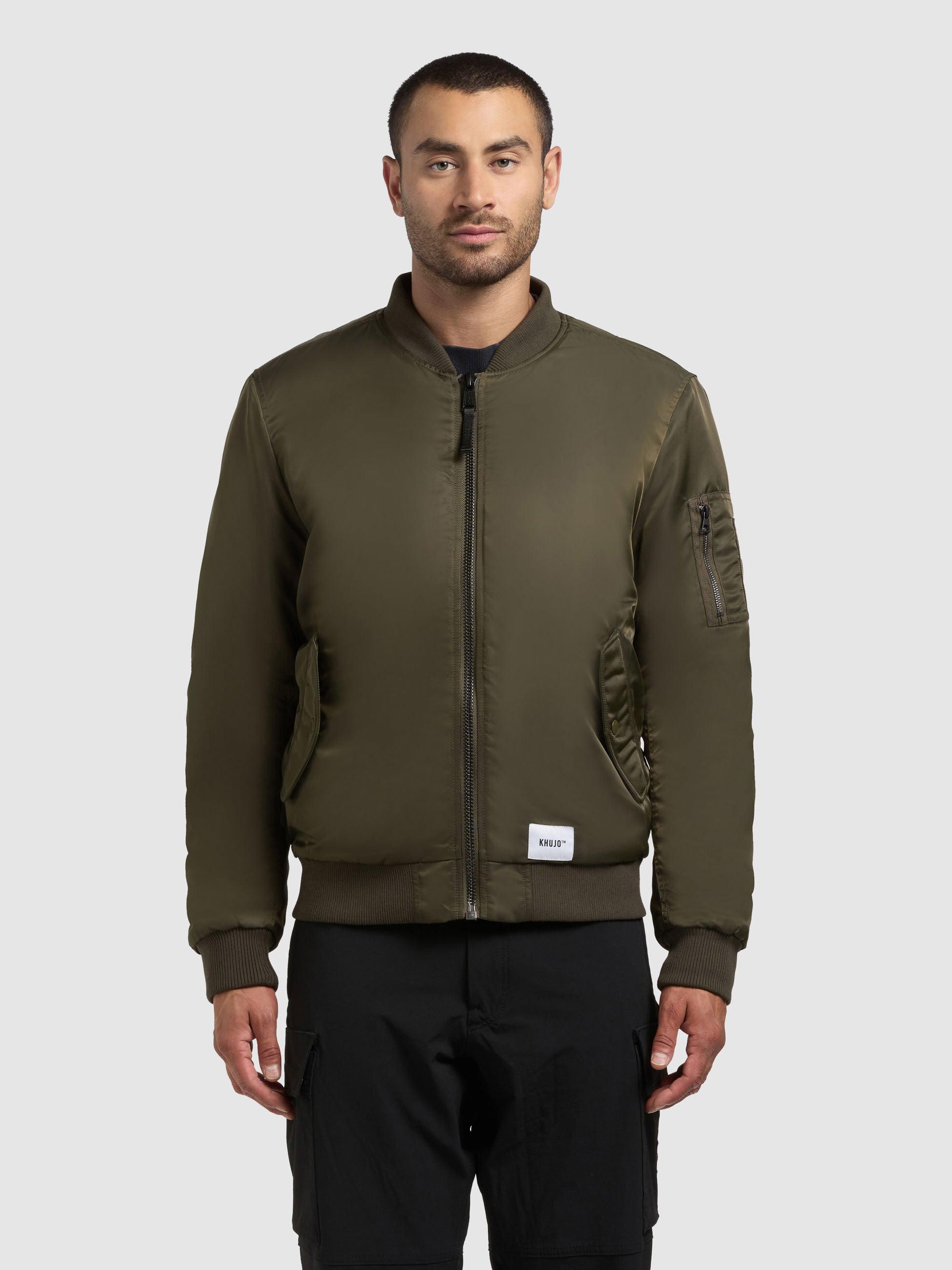 khujo-jacke-adon-forest-green-bomberjacke-h-ftlang image 4
