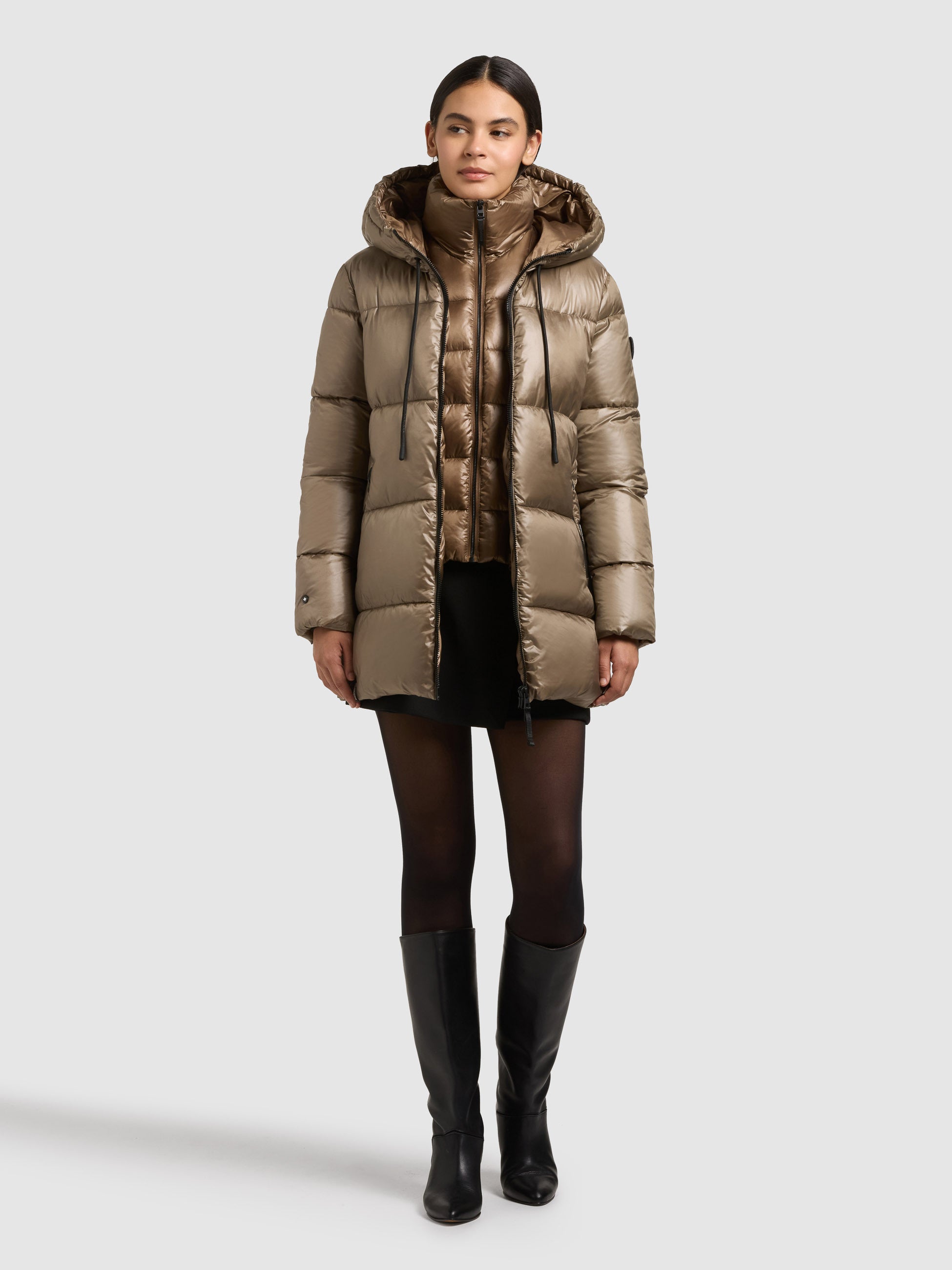 khujo-dasha-damen-steppjacke-cane-brown image 1