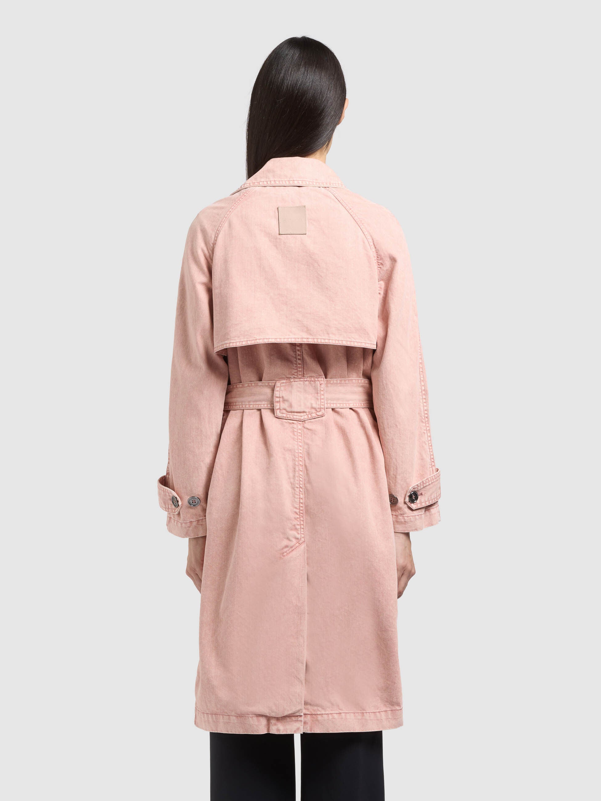 khujo-mantel-enza-blush-pink-damen-jeans-trench-aus-denim image 3
