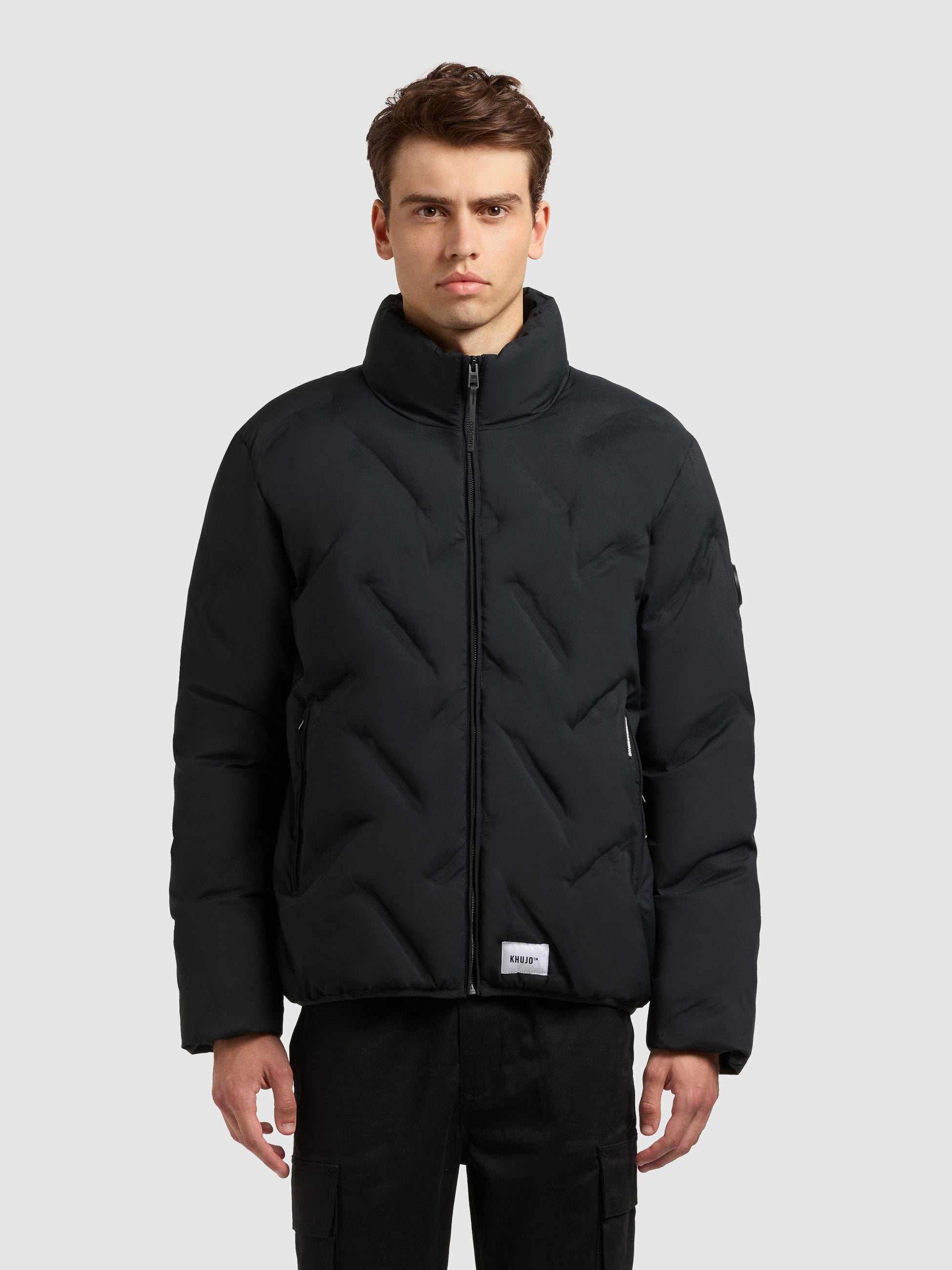 khujo-clover-steppjacke-port-blue-damen-jacke-h-ftlang-mit-stehkragen image 4