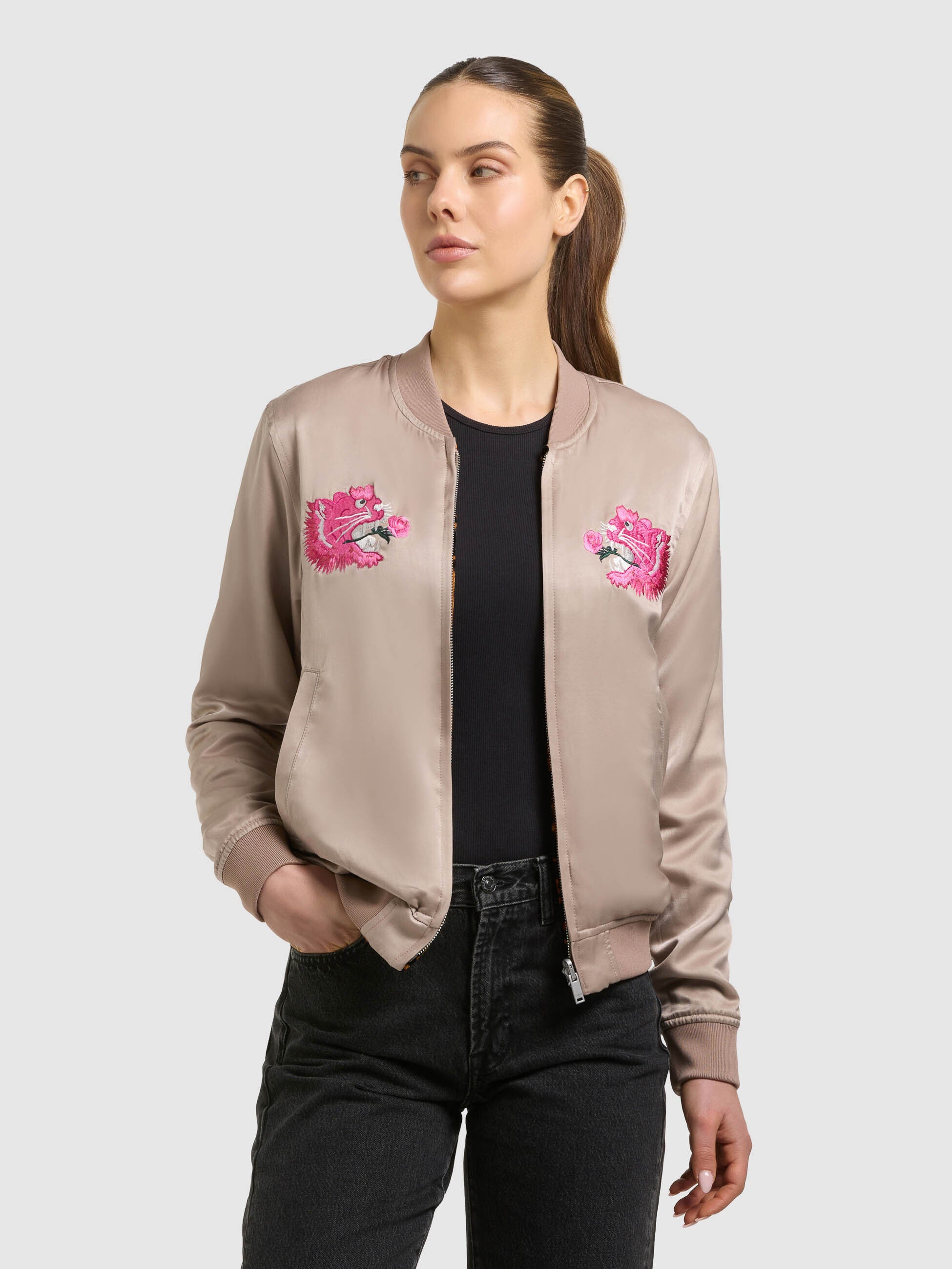 khujo-wendejacke-ruby-damen-blouson-latte-beige-leo image 7
