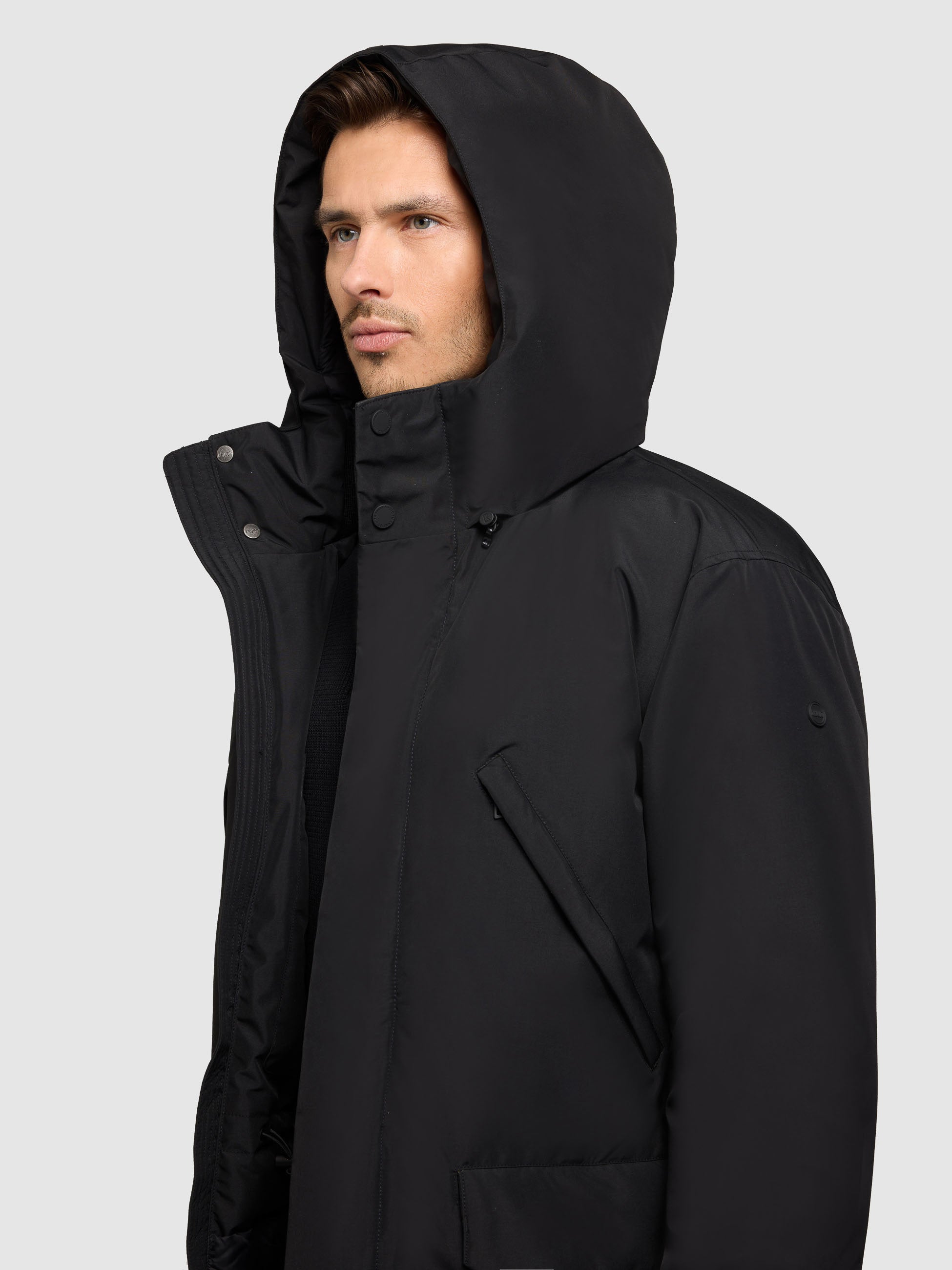 khujo-figaro-damen-mantel-black-parka-kurzmantel-loose-fit image 7