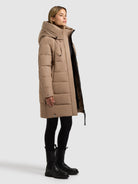 khujo-mantel-heather-cookie-beige-damen-steppmantel-kurz-wattiert image 6