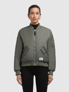 khujo-jacke-kasia-sage-green-bomber-steppjacke-im-loose-fit image 4