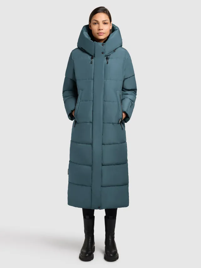 khujo-mantel-soulani4-dim-blue-wadenlanger-wattierter-winter-steppmantel image 1