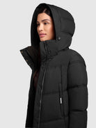 khujo-graya-black-damen-steppmantel-regular-fit-kurzmantel-schwarz image 7