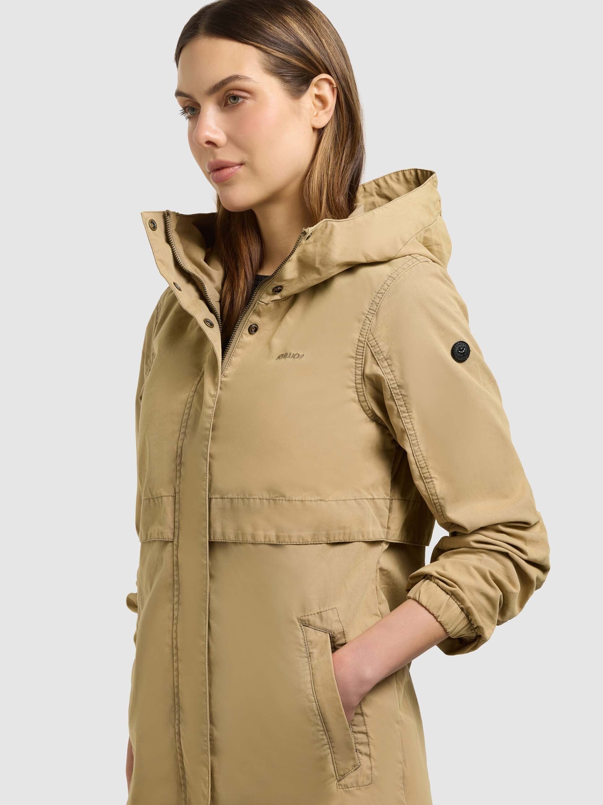 khujo-jacke-brava-latte-brown-damen-kapuzenjacke-slim-fit image 8