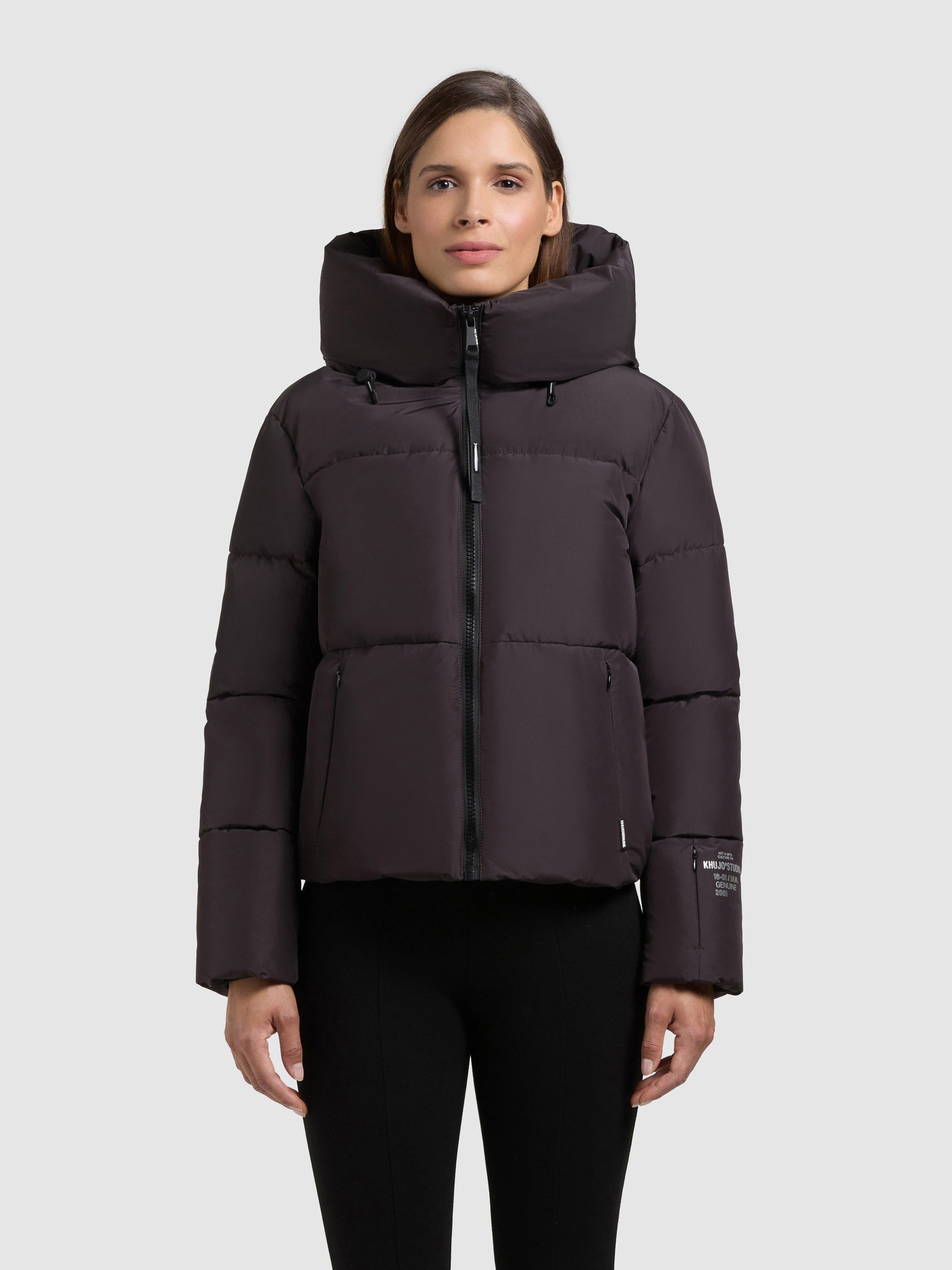 khujo-jacke-audrey-matt-moody-plum-damen-steppjacke-loose-fit image 4