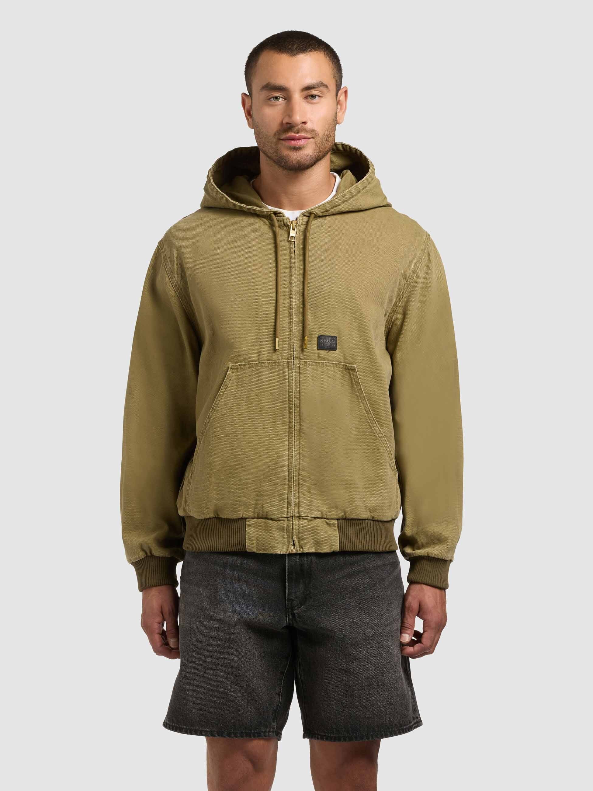 khujo-rhiis-workwear-jacke-canary-green-mit-kapuze image 4