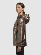 khujo-jacke-evelyn-braun-metallic-damen-kapuzenjacke image 5