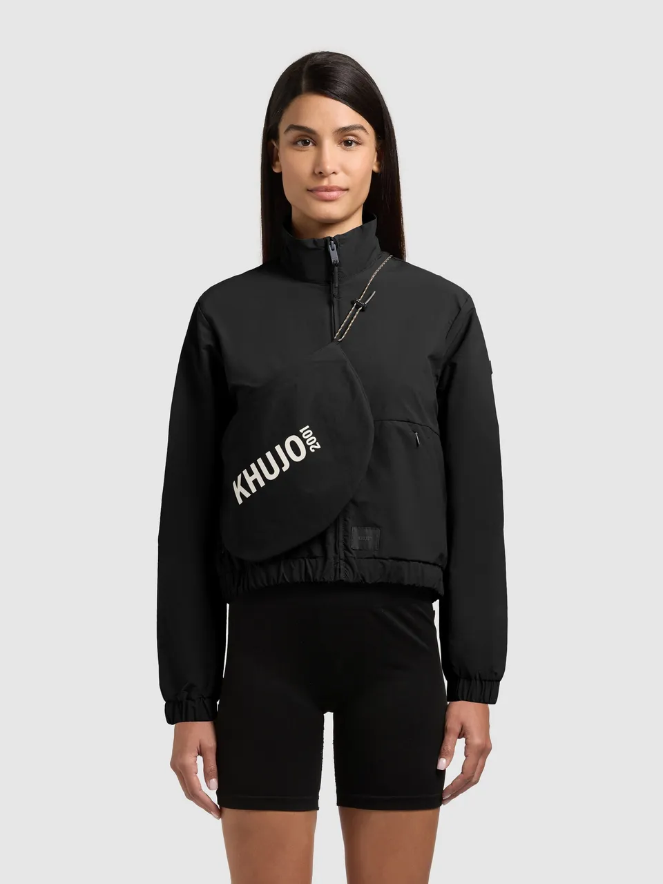 khujo-jacke-leitzi-with-bag-black-damen-blouson-mit-tasche image 1