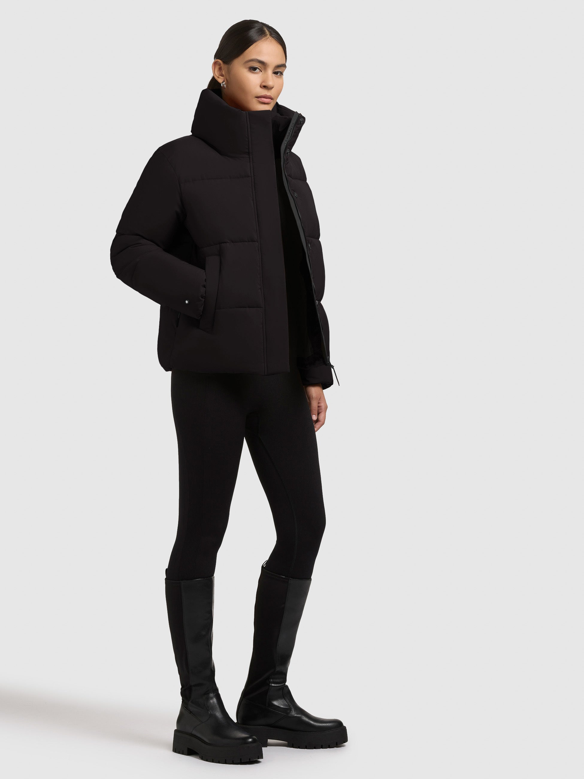 khujo-jacke-rinja2-matt-black-damen-steppjacke image 6