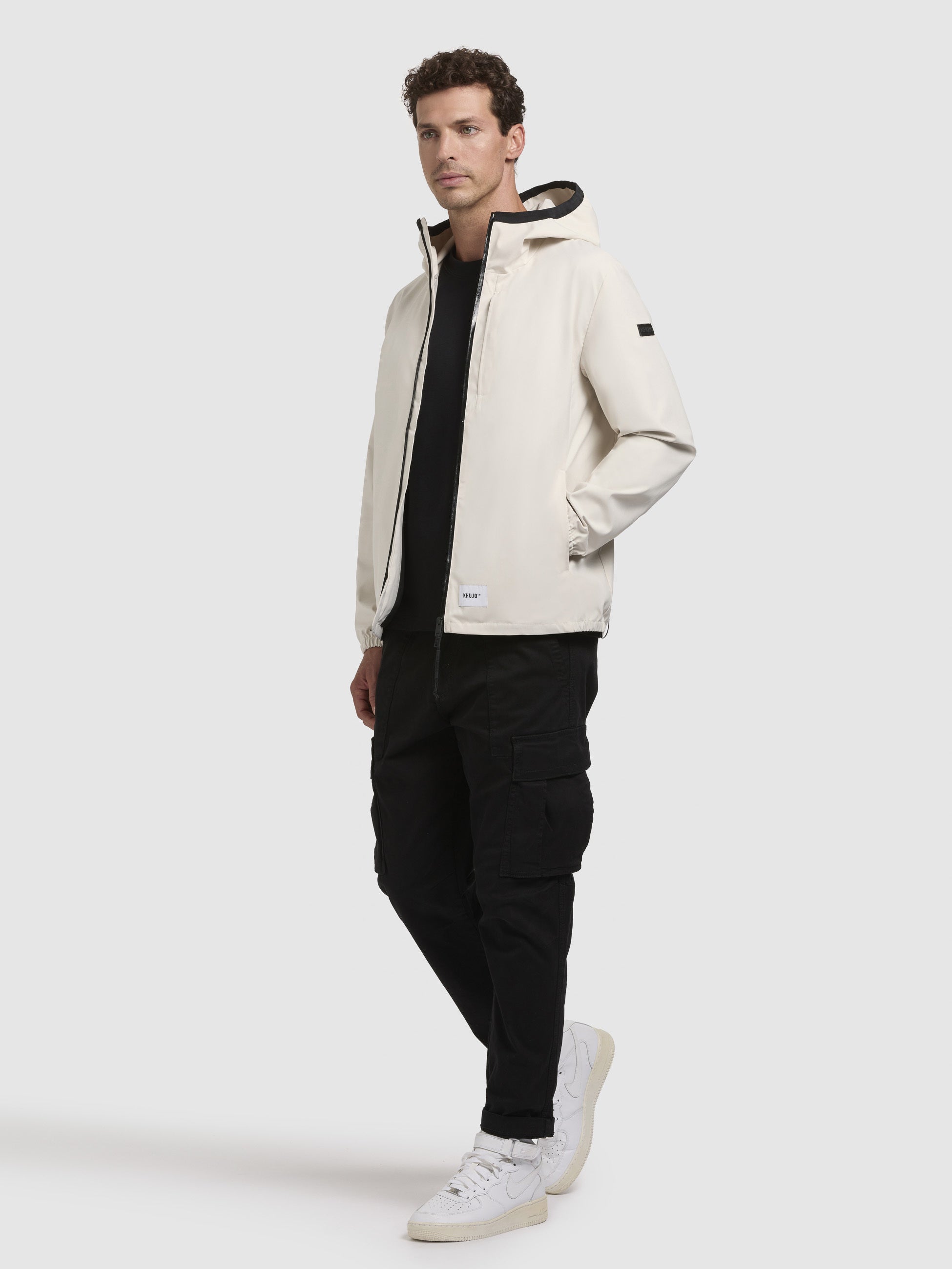 khujo-jacke-hamza-naturwei-basic-kapuzenjacke-regular-fit image 2