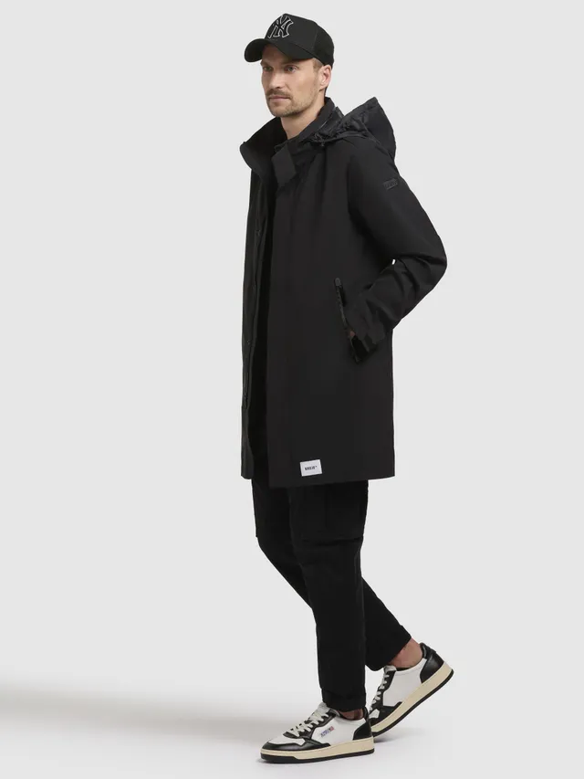 khujo-yimm-damen-coat-black-kurzer-sommerparka image 1