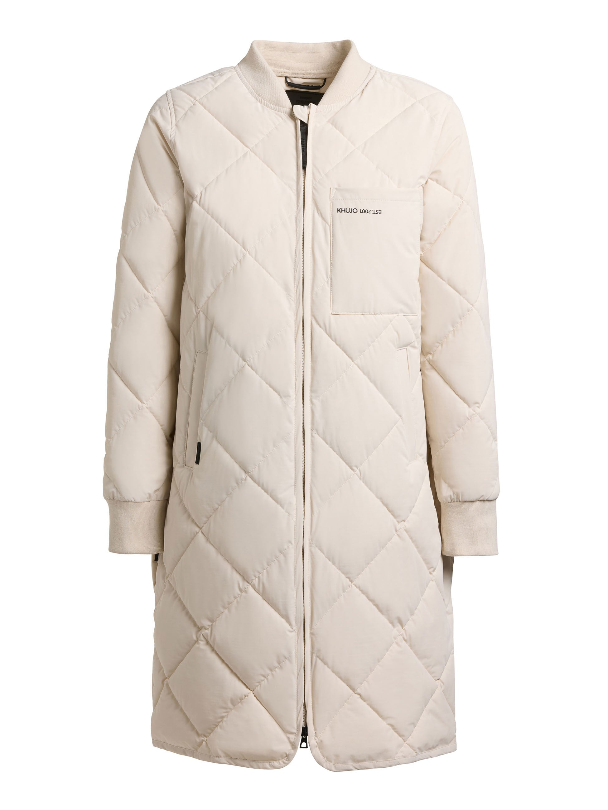khujo-mantel-ymal2-oat-white-damen-kurzmantel-steppmantel-regular-fit image 8