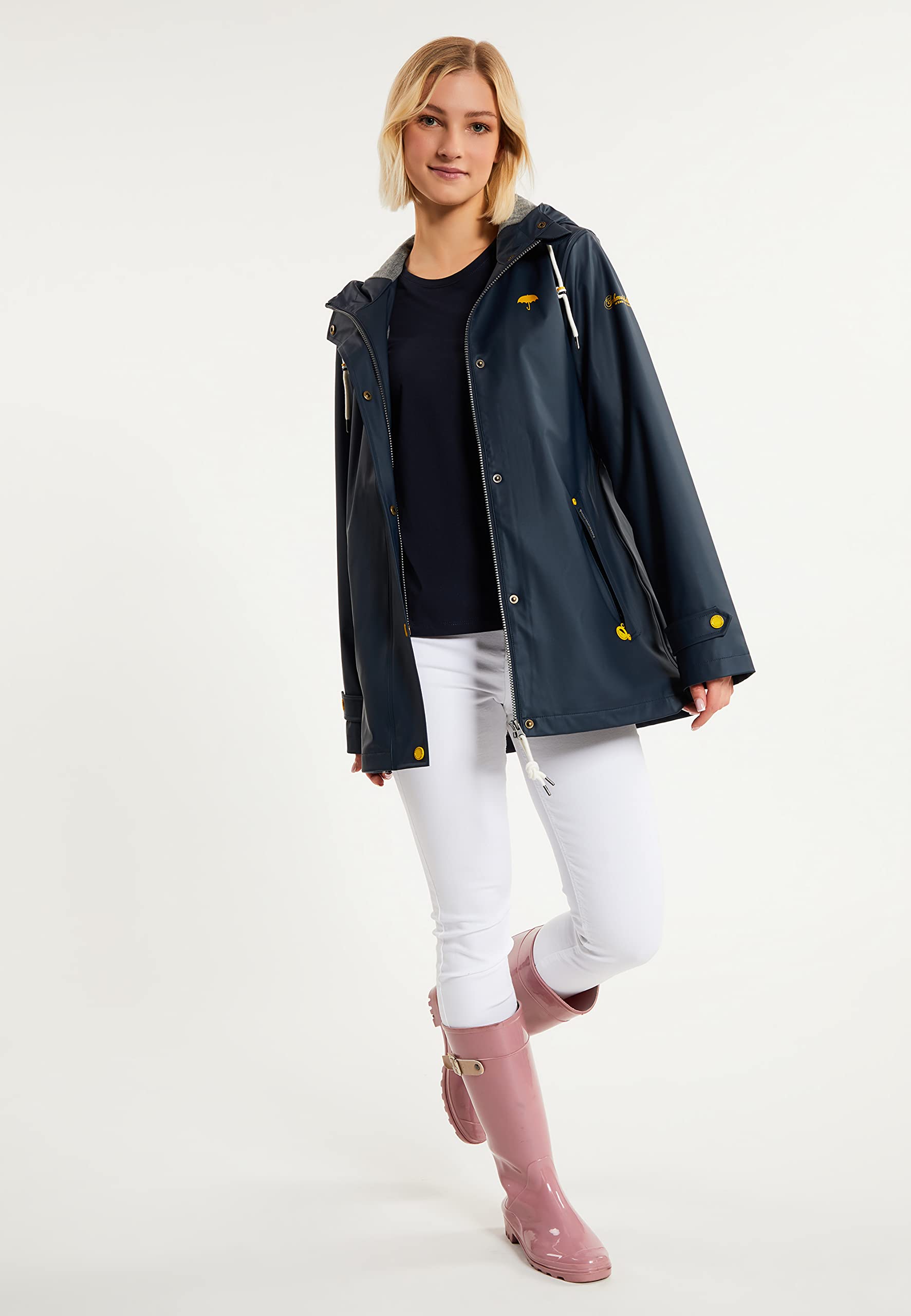 schmuddelwedda-damen-regenjacke-mit-rei-verschluss-und-druckknopfleiste-wasserdi image 2