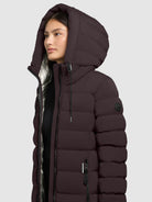 khujo-mantel-simmie2-moody-plum-damen-steppmantel-knielang-slim-fit image 7