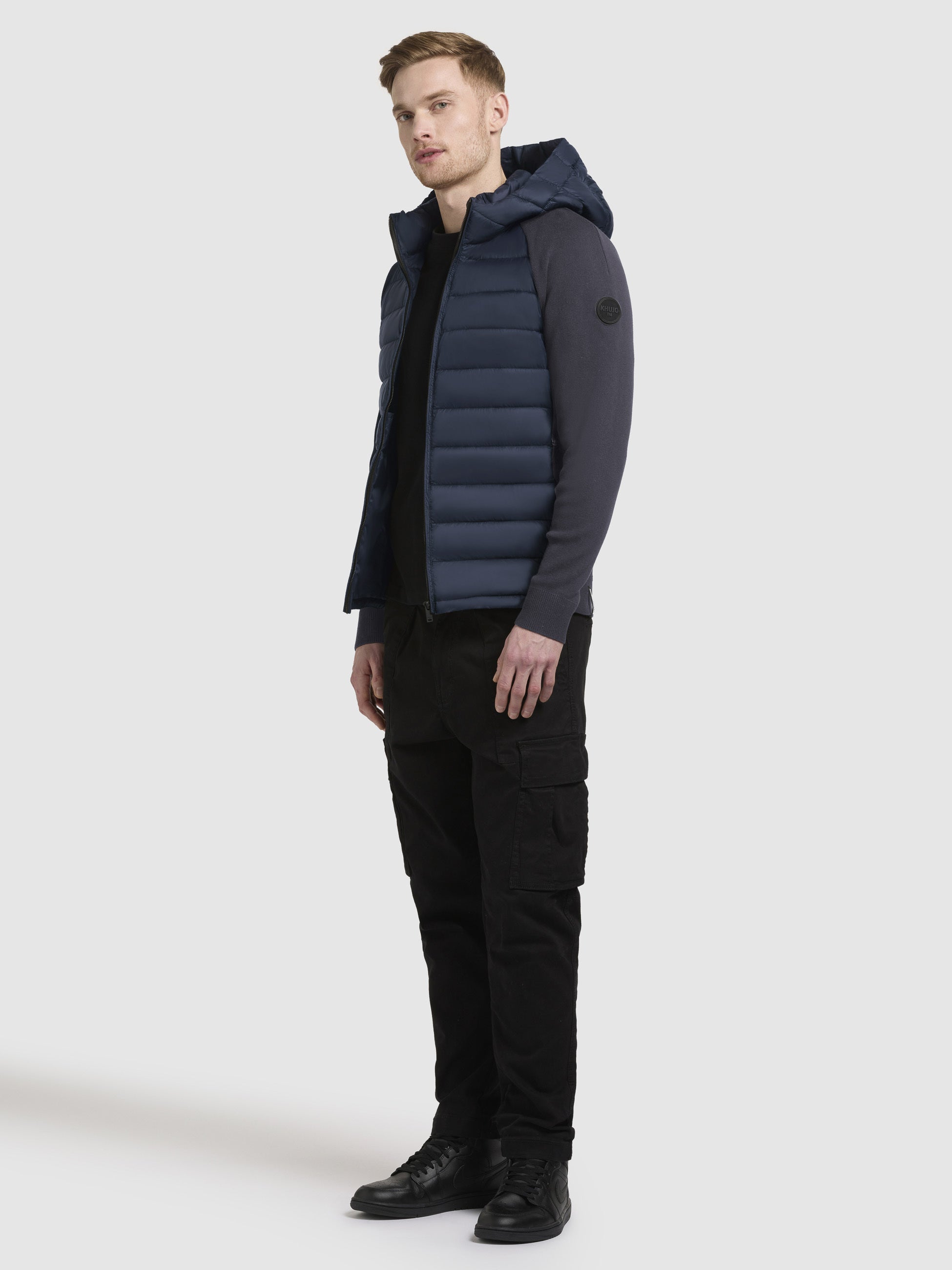 khujo-jacke-nilon-dunkelblau-sommerjacke-slim-fit image 2