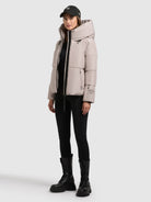 khujo-jacke-audrey-matt-dusty-beige-damen-steppjacke-h-ftlang-mit-kapuze image 6