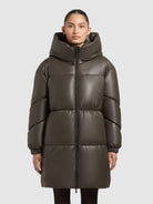 khujo-mantel-lorsa-brown-damen-steppmantel-in-leder-optik image 4