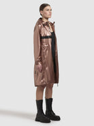 khujo-mantel-phoebe-damen-rosa-metallic-knielang-regular-fit image 6