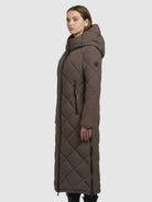 khujo-coat-genti-taupe-dark-wadenlanger-steppmantel-damen image 5