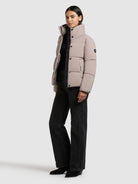 khujo-jacke-rinja2-matt-greige-winter-steppjacke-loose-fit image 6