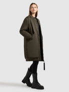 khujo-lulu-damen-wintermantel-forest-green-oversize-bomber image 2