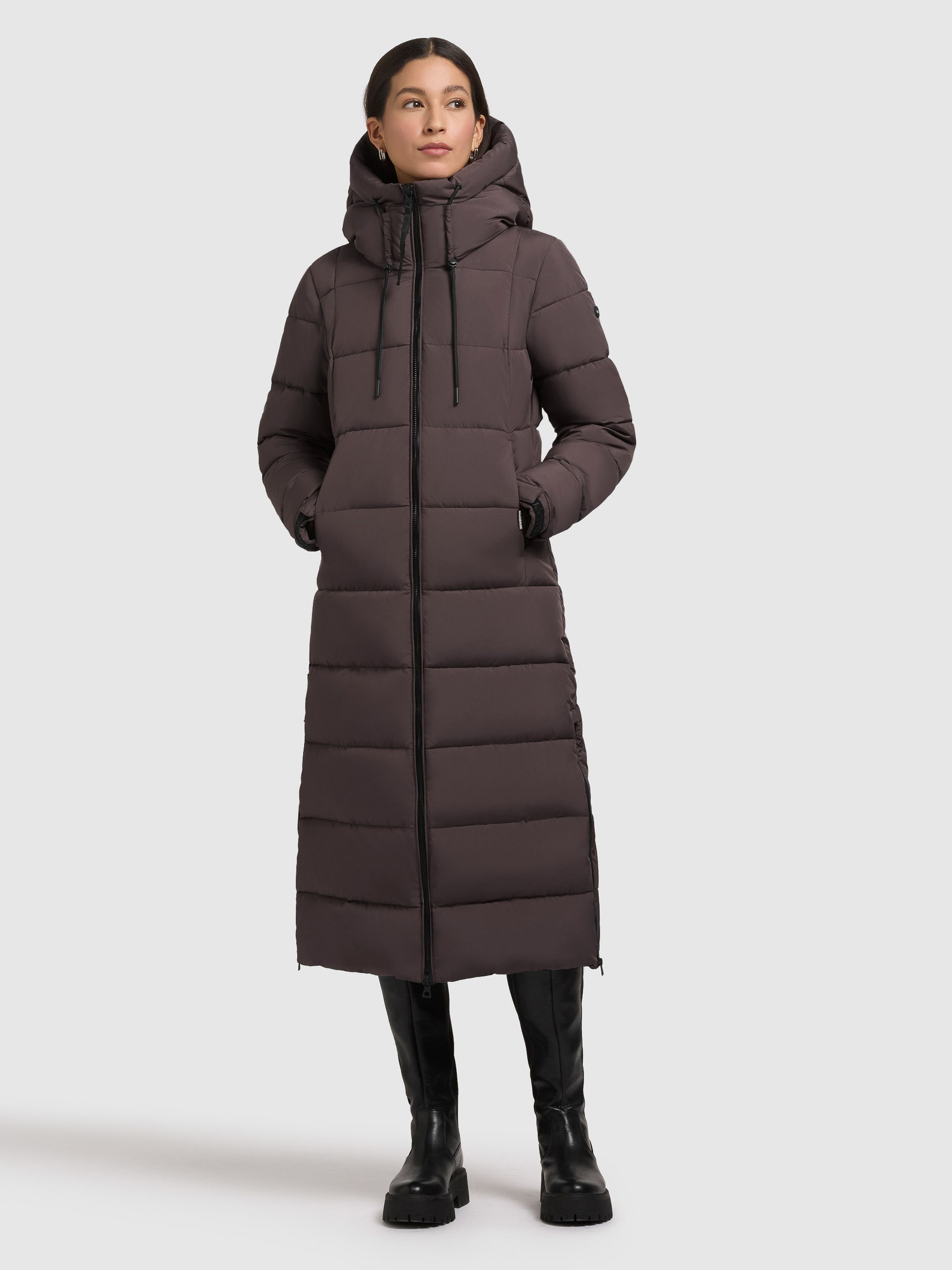 khujo-deria4-moody-plum-mantel-damen-wadenlanger-steppmantel-regular-fit image 6