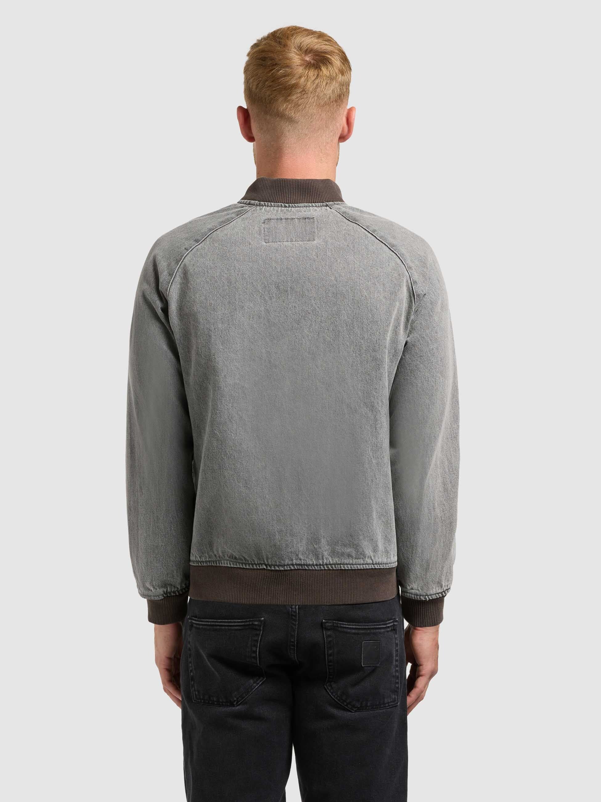 khujo-cahill-jeansjacke-light-grey-blouson-aus-baumwoll-denim image 3