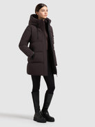 khujo-jacket-drown-matt-moody-plum-wattierte-winterjacke-loose-fit image 6