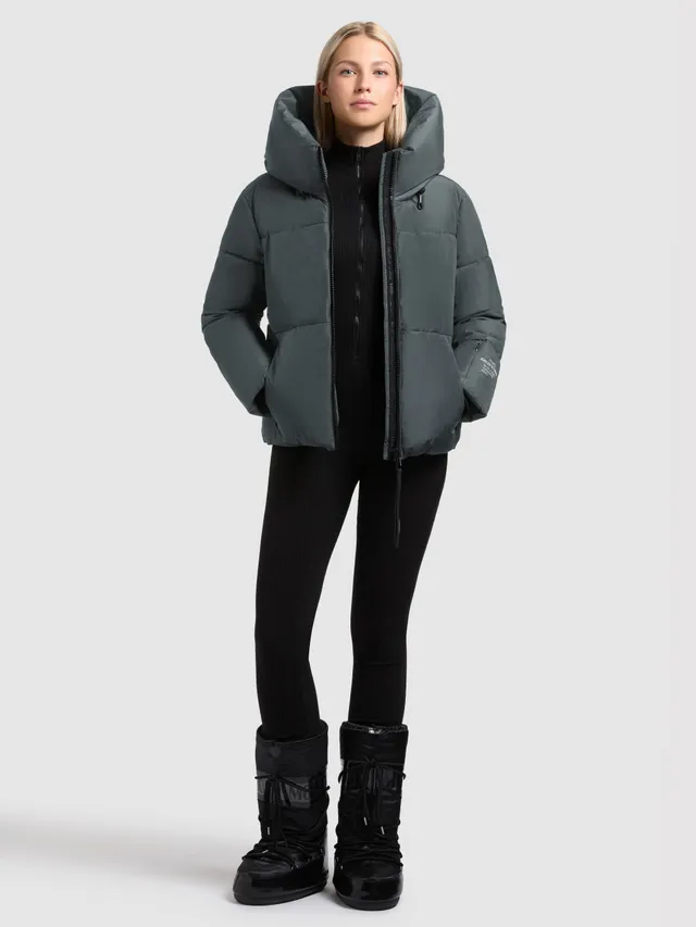 khujo-jacke-audrey-matt-foam-green-damen-winter-steppjacke-loose-fit-mit-kapuze image 1
