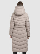 khujo-ingram4-mantel-hellbeige-damen-steppmantel-tailliert-knielang image 3