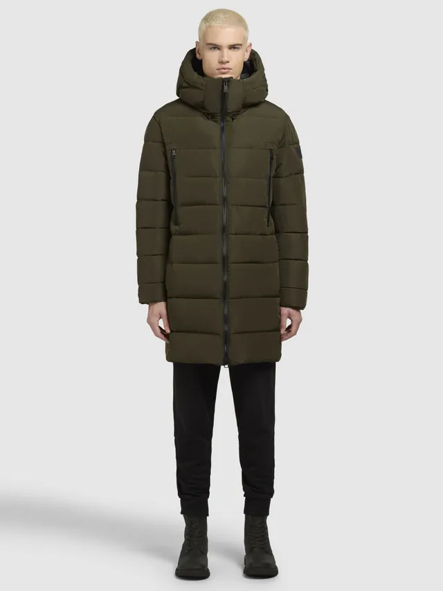 khujo-mantel-unker-khaki-gesteppter-parka-loose-fit-mit-kapuze image 1