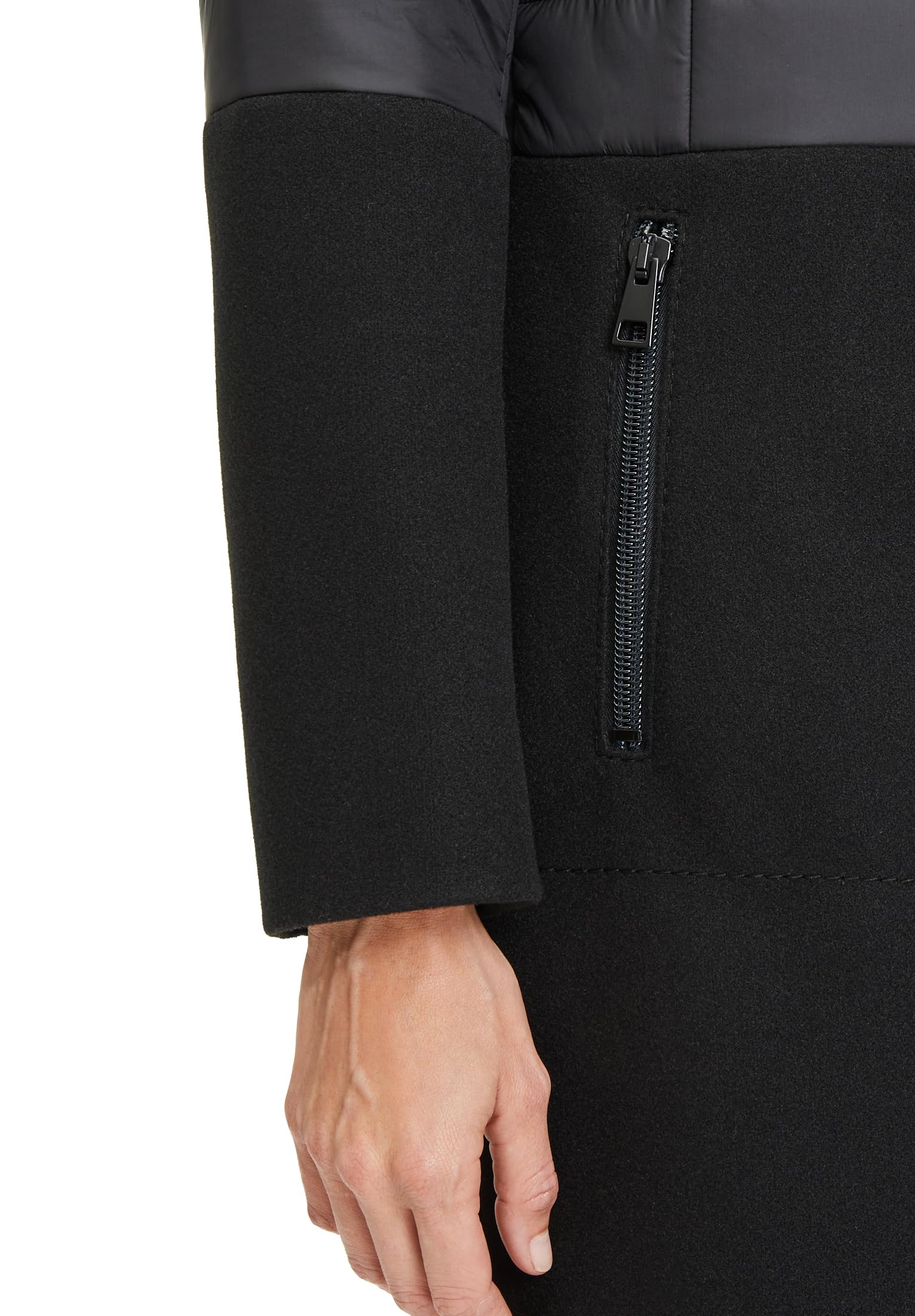 gil-bret-9406-6144-damen-woll-jacke-materialmix-nylon-fakewool-9042-jet-black-gr image 6