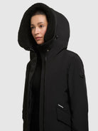 khujo-mantel-agneta2-black-leicht-wattierter-damen-wintermantel image 8
