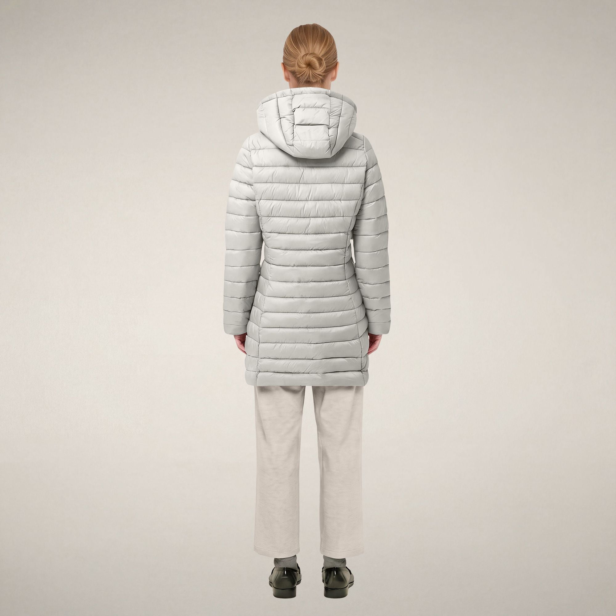 save-the-duck-carol-daunenmantel-lang-damen-grau image 2