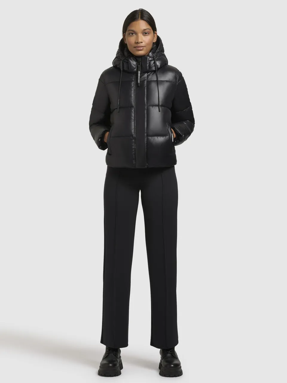 khujo-jacke-stine2-satin-black-damen-steppjacke image 1