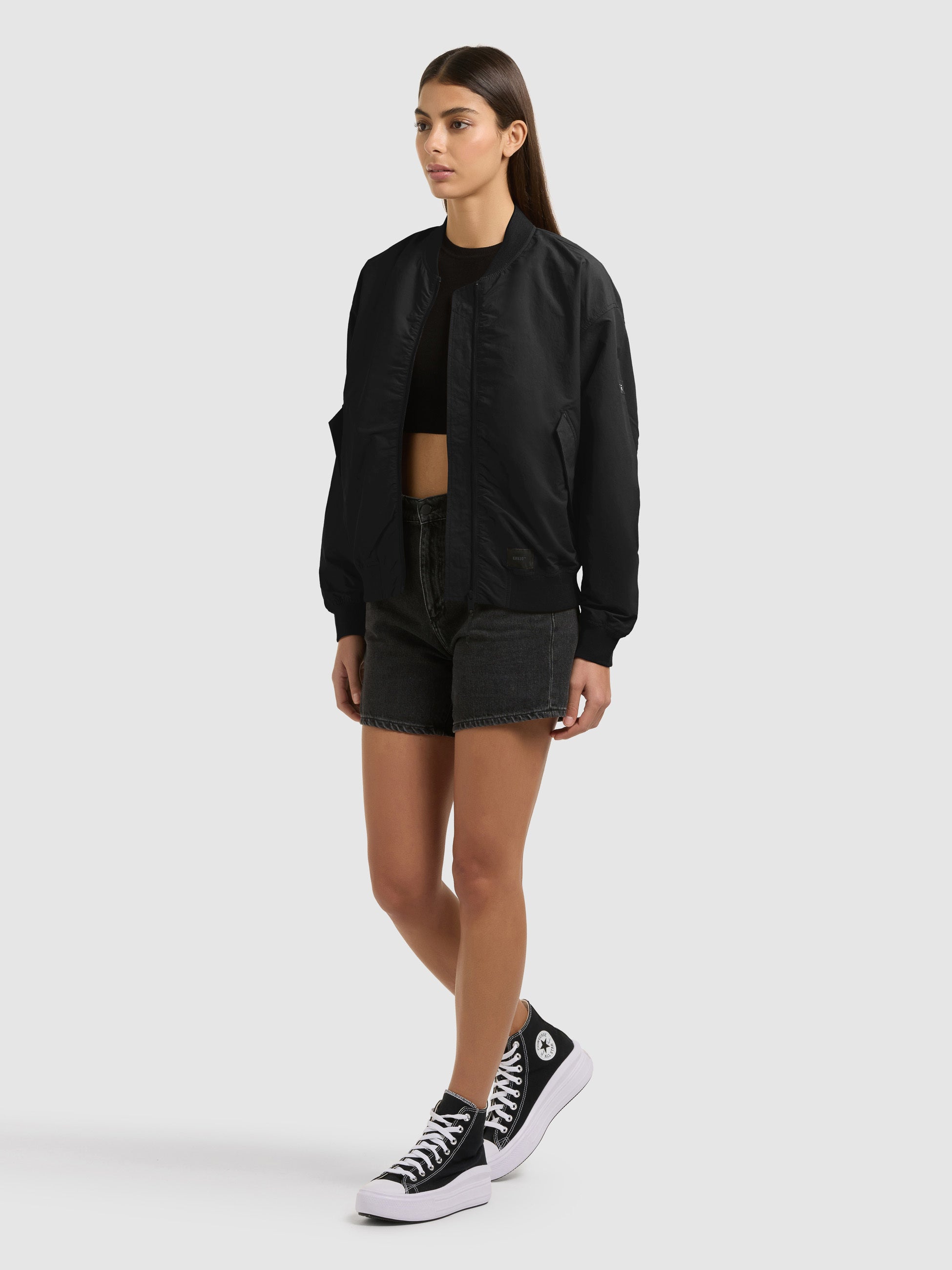 khujo-jacke-facee-with-bag-black-blouson-bomberjacke-h-ftlang-damen image 6