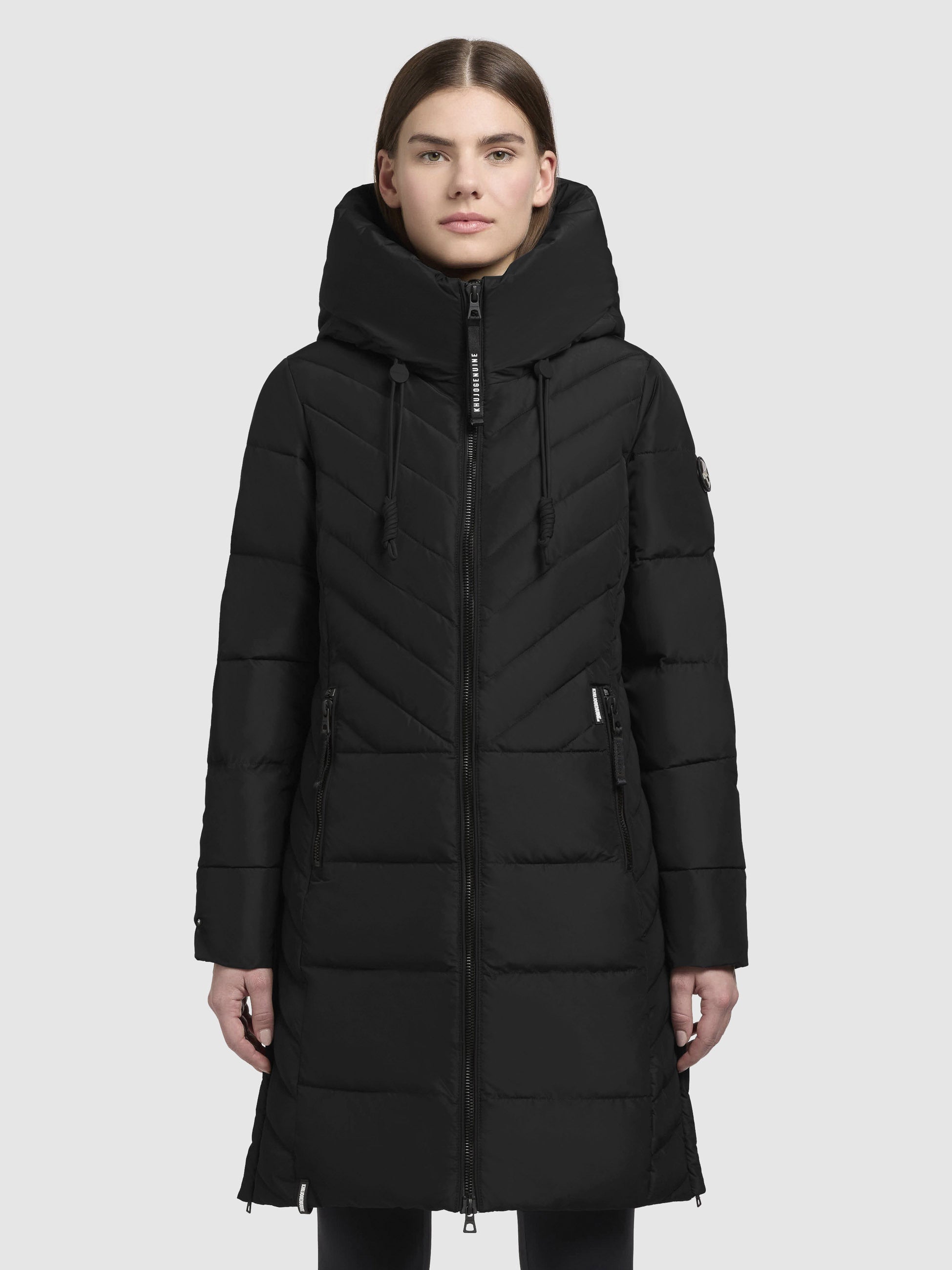 khujo-gung-damen-mantel-schwarz-warm-wattierter-wintermantel-mit-kapuze image 4